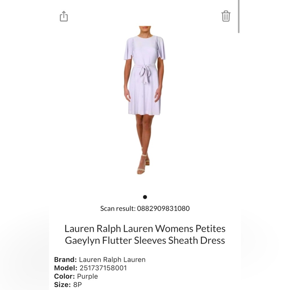 Ralph Lauren NEVER worn dress with tag still on it.